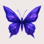 itzpapa - 紫の蝶とロータスフラワーのブランドロゴ